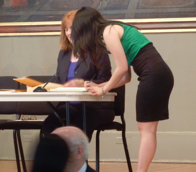 Lily Kim at Phi Beta Kappa induction ceremony