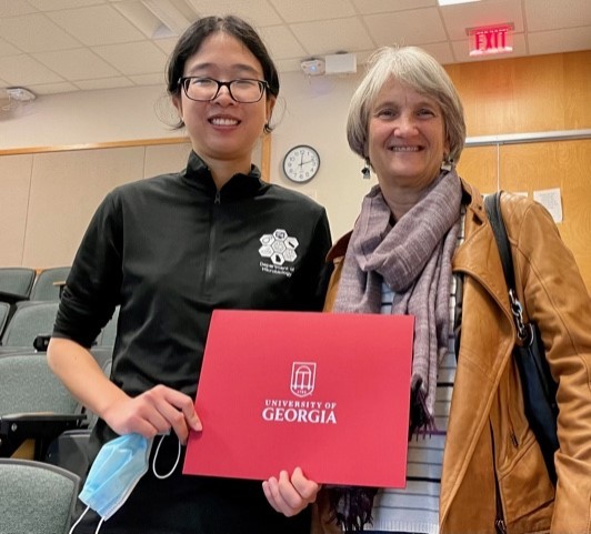 Huong Vu and Dr. Downs