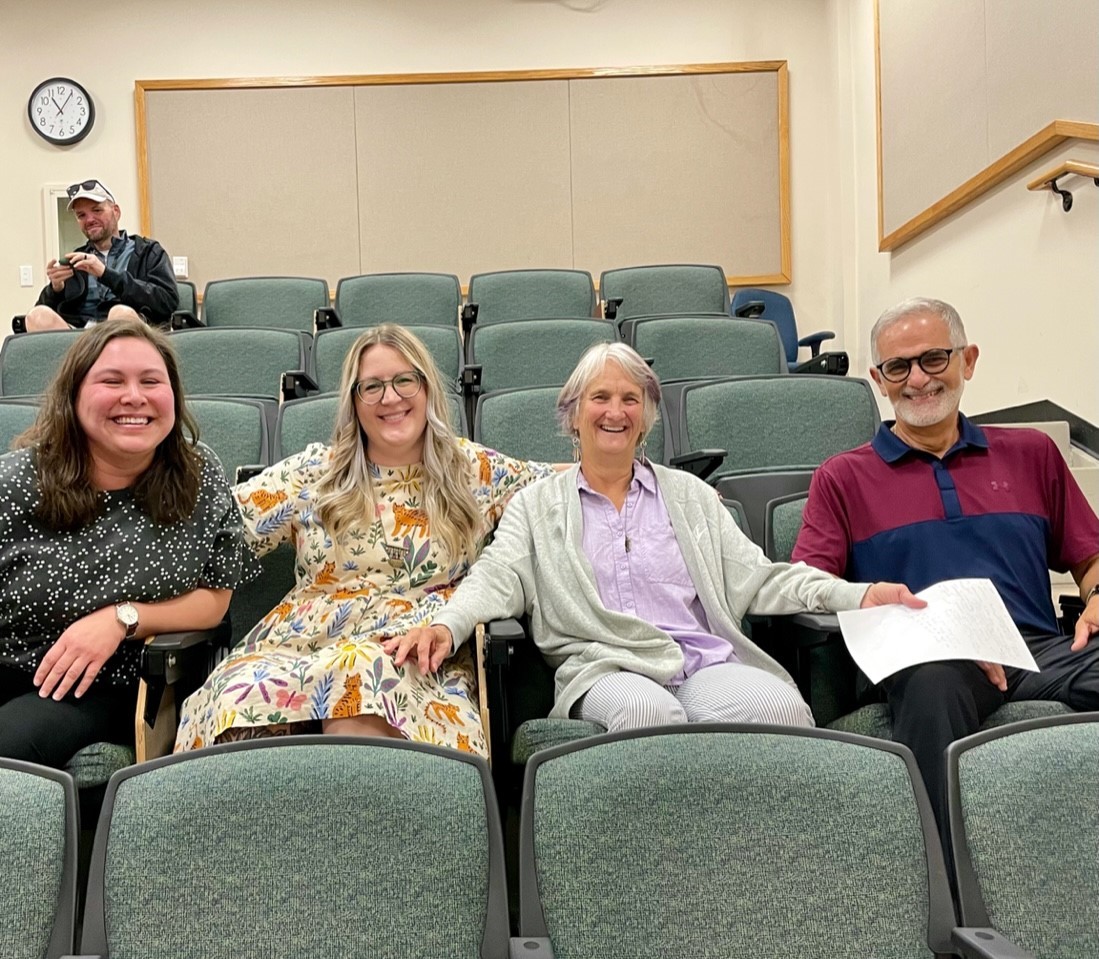 Dr. Palmer, Dr. VanDrisse, Dr. Downs, and Dr. Escalante